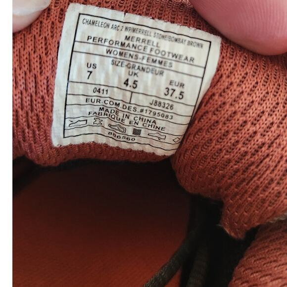 Merrell Chameleon Arc II Waterproof Outdoor Hiking Performance Shoes Size 7 - Picture 8 of 8